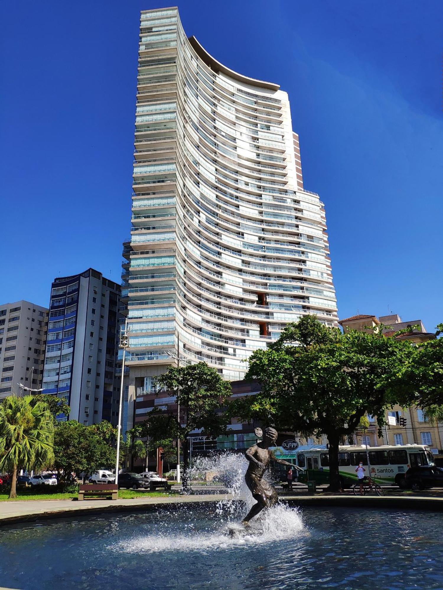Apartamento Book Santos - Unlimited 1112 - Um Pé na areia Exterior foto