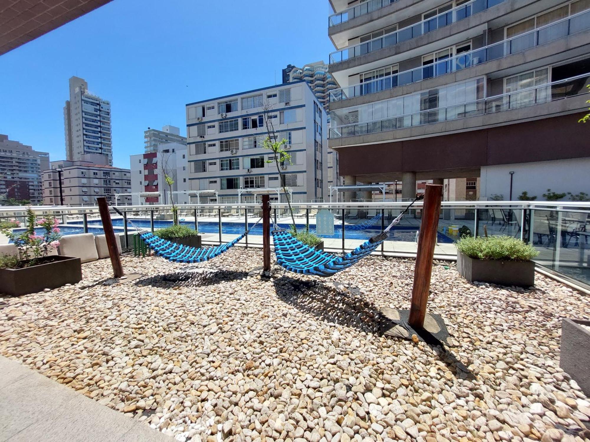 Apartamento Book Santos - Unlimited 1112 - Um Pé na areia Exterior foto