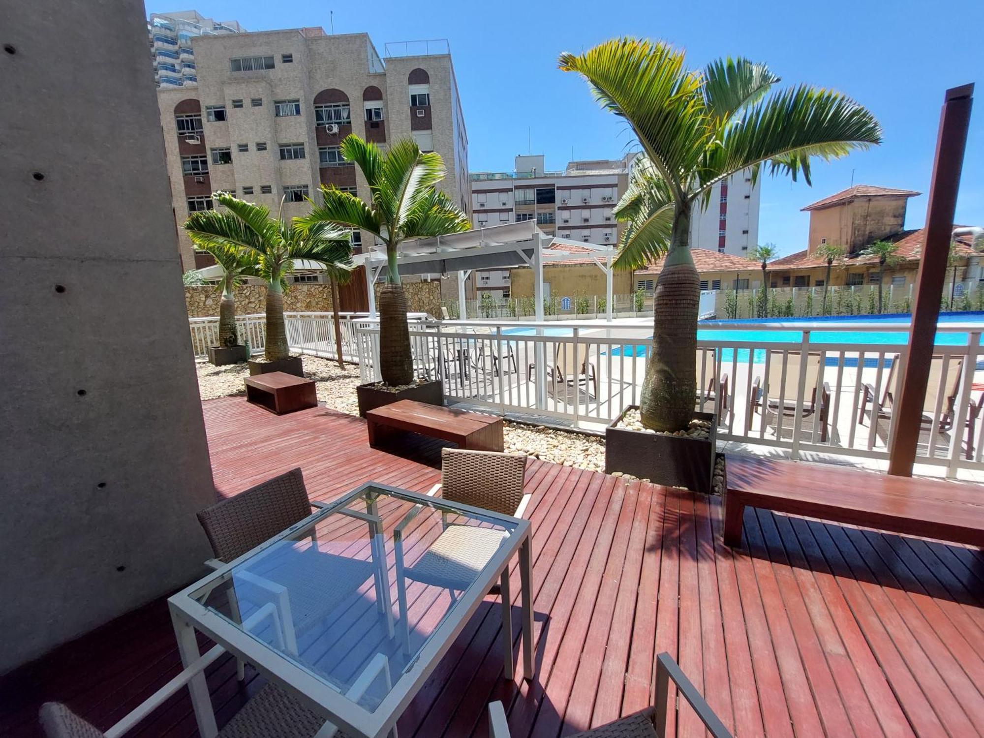 Apartamento Book Santos - Unlimited 1112 - Um Pé na areia Exterior foto